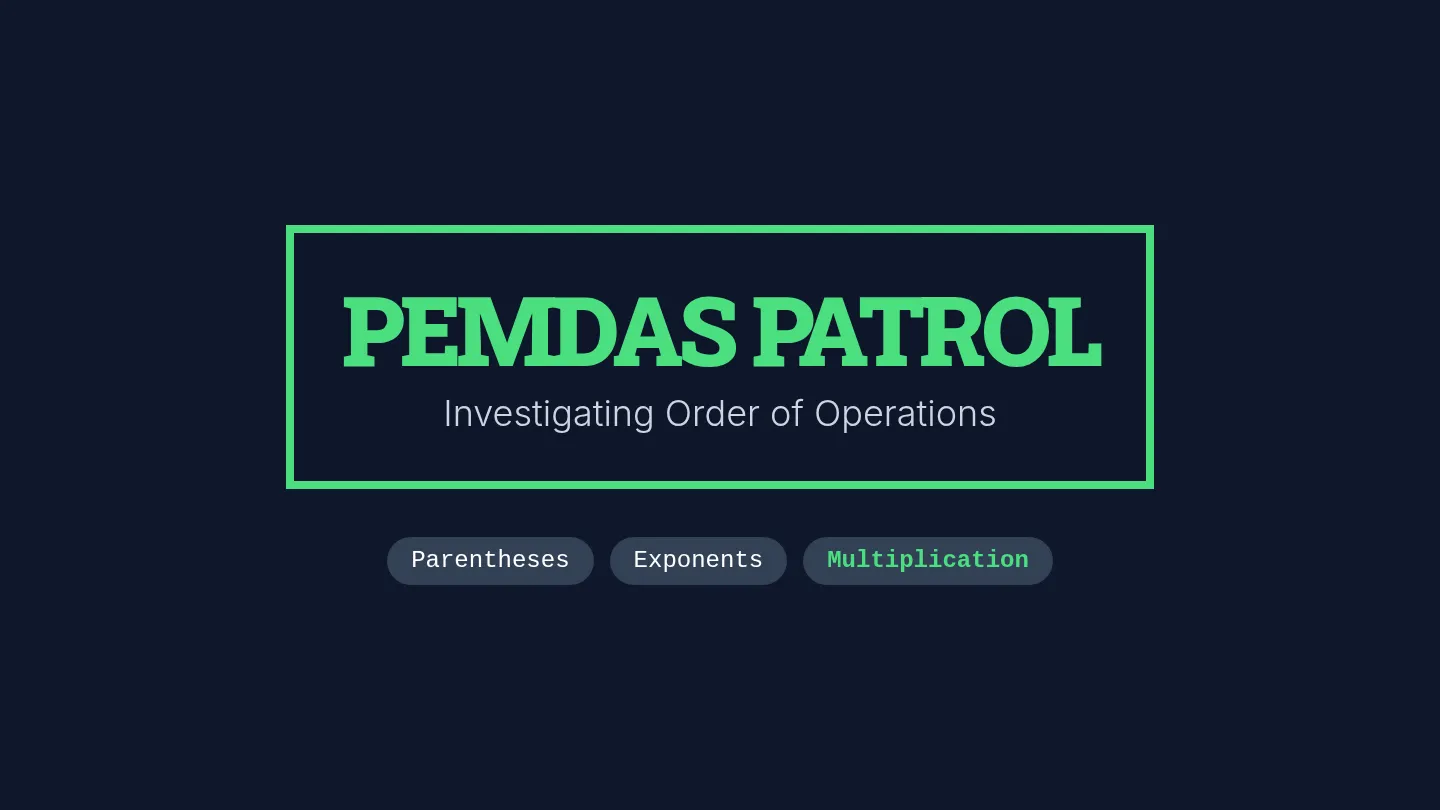 PEMDAS Patrol Slides