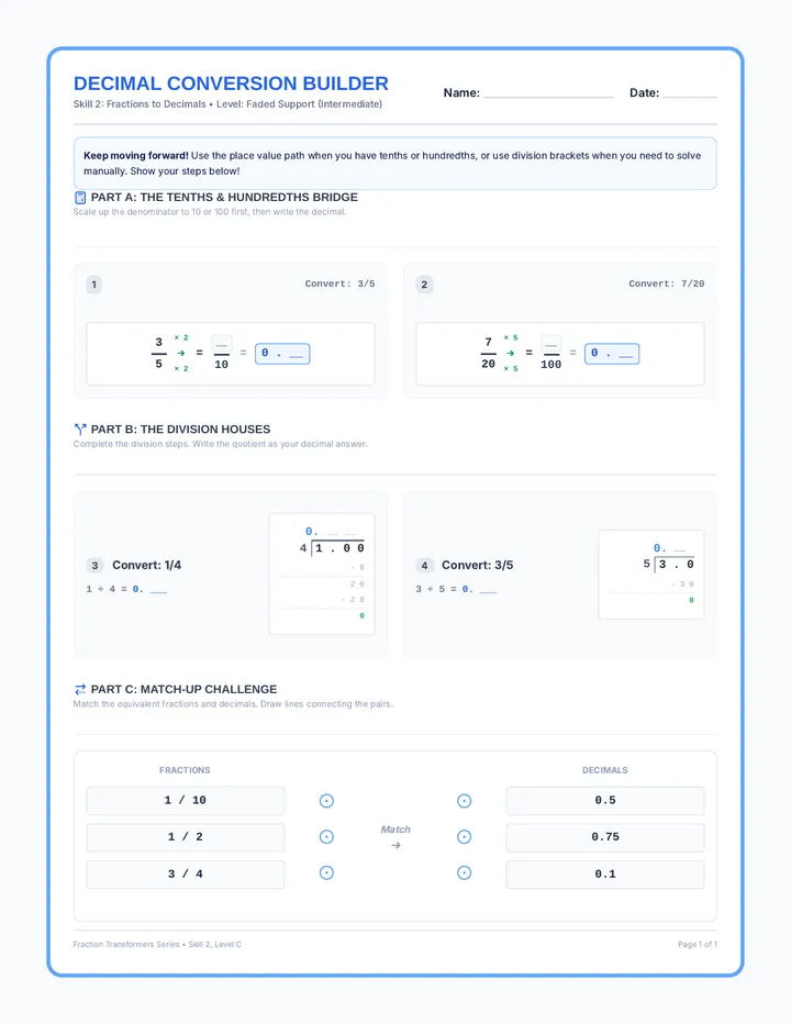 Decimal Conversion Builder