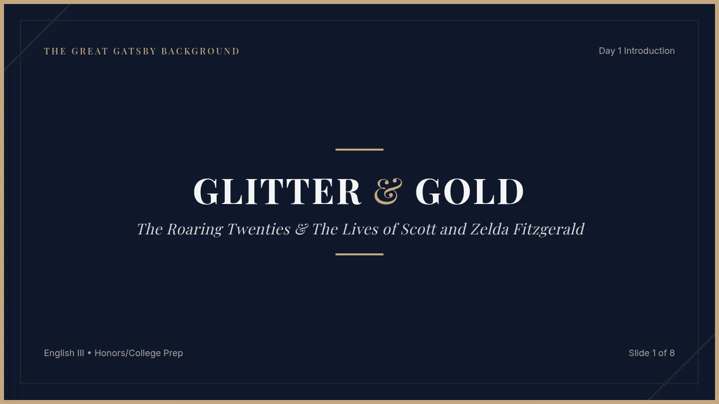 Glittering Twenties Slides