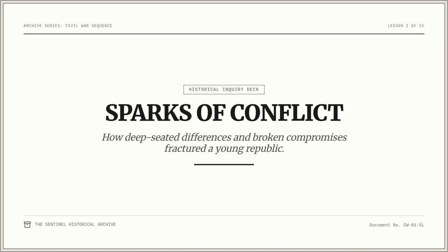 Sparks of Conflict Slides