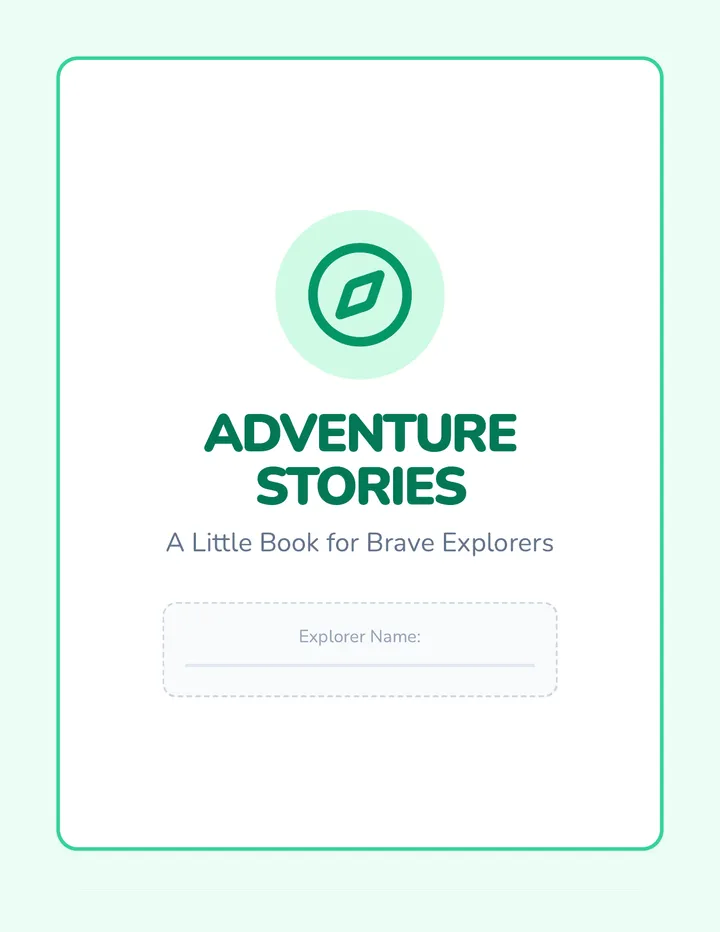 Adventure Stories Booklet