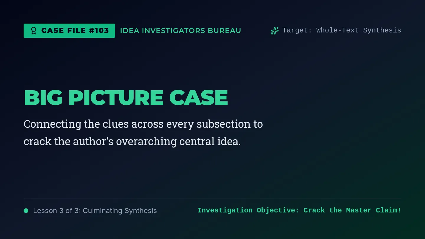 Big Picture Slides