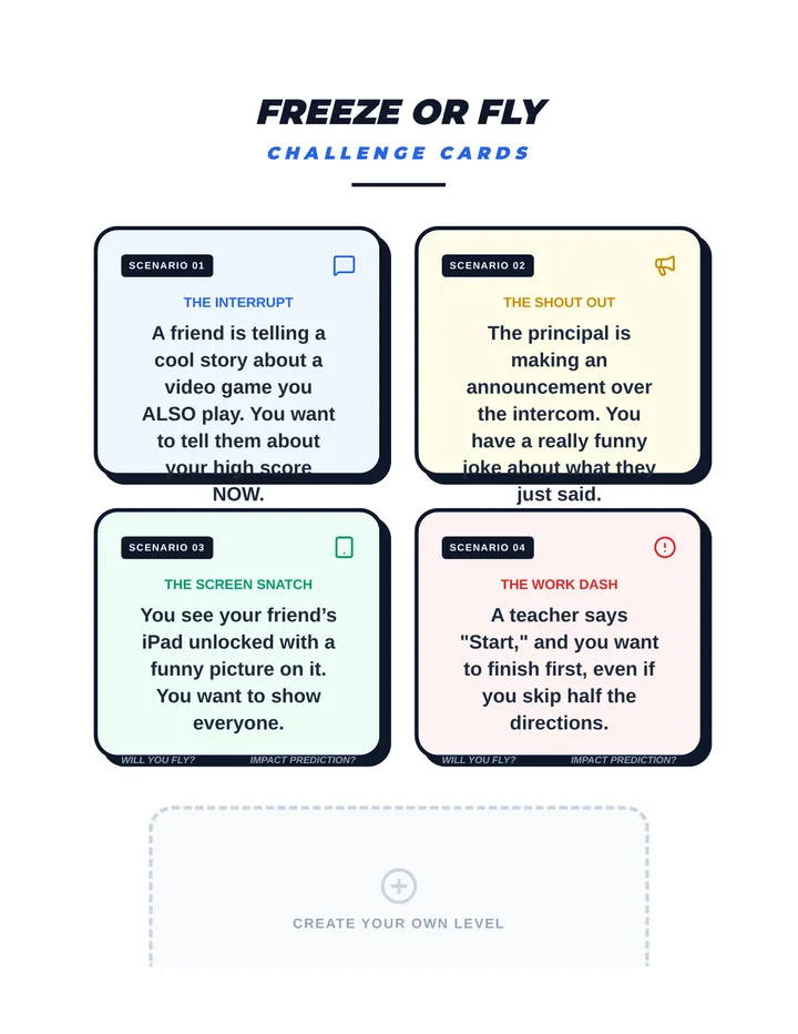 Impulse Impact Challenge Cards