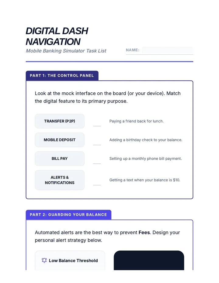 Digital Dash Navigation Guide