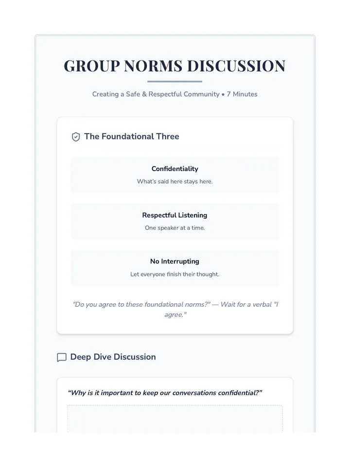 Group Norms Discussion Guide