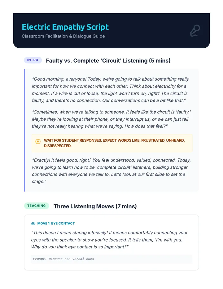 Electric Empathy Script Facilitator Guide