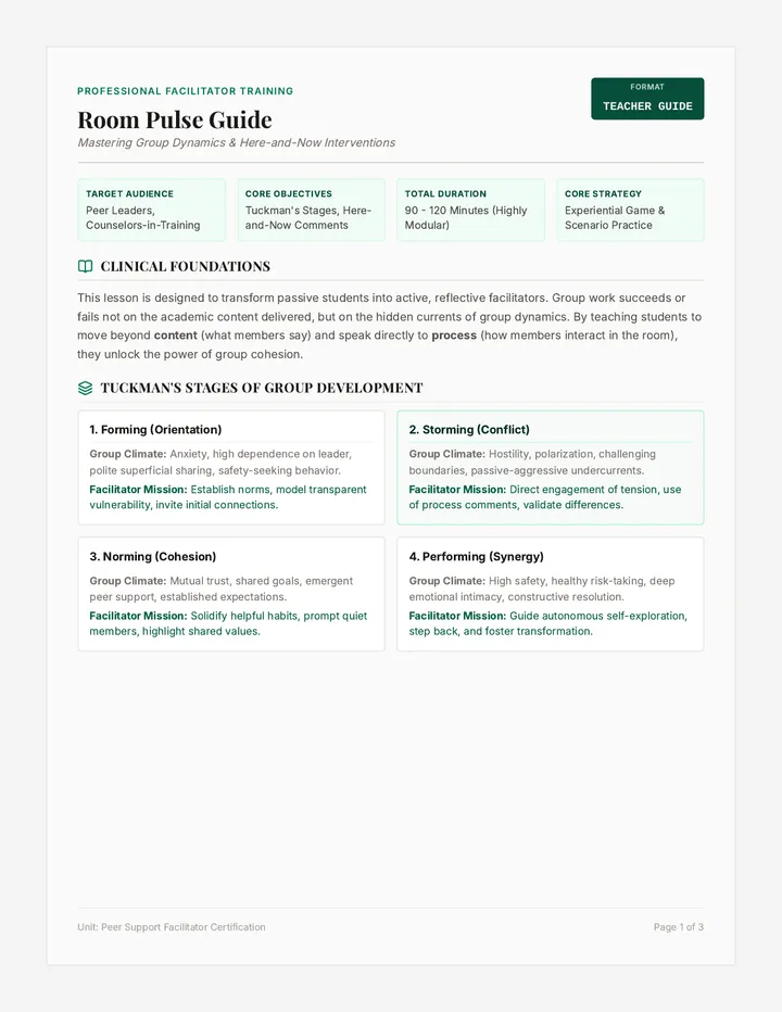 Room Pulse Teacher Guide