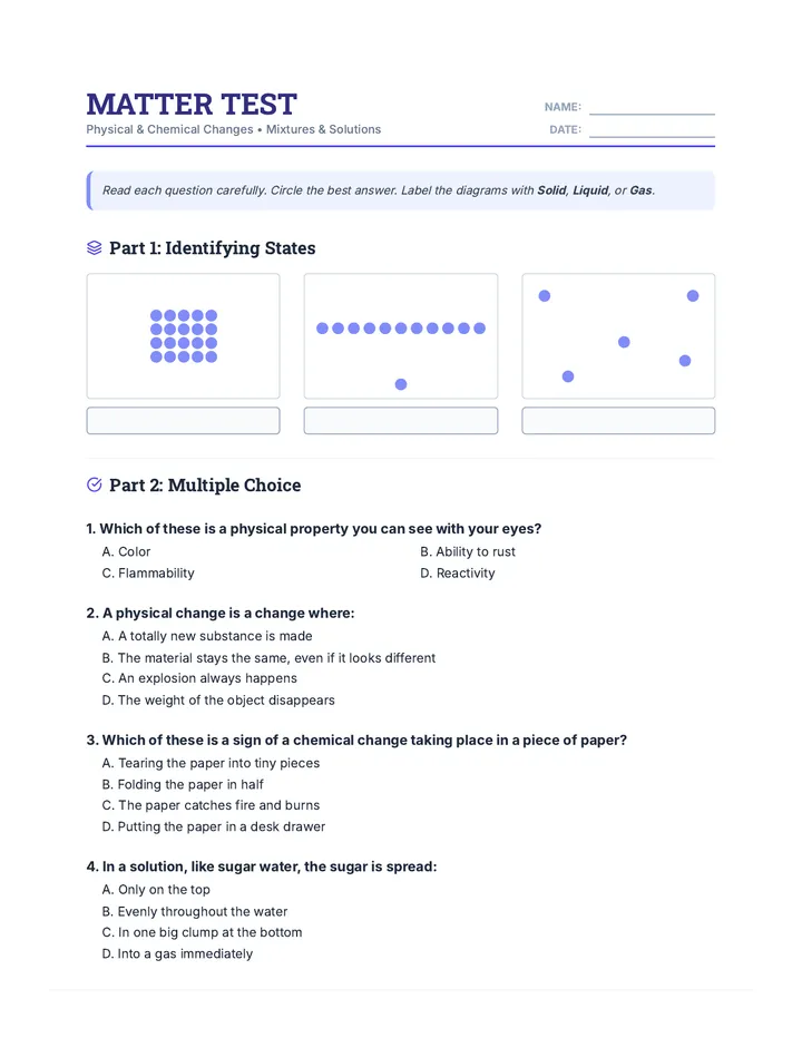 Matter Test Document