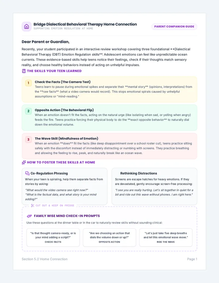 Mind Waves Parent Letter