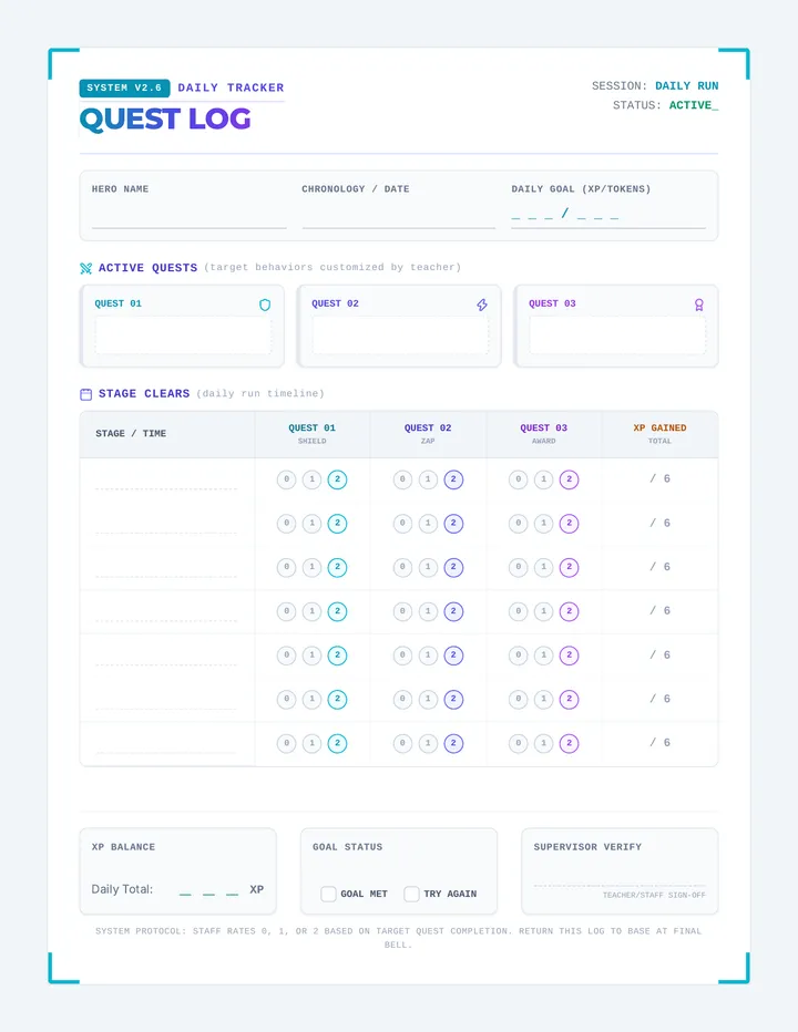 Quest Log Student Tracker