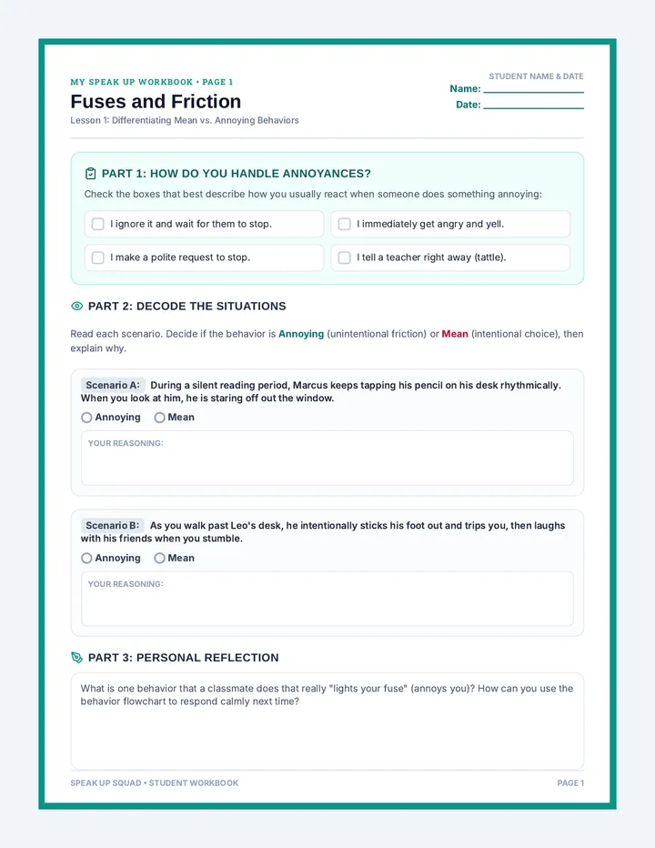 Speak Up Workbook