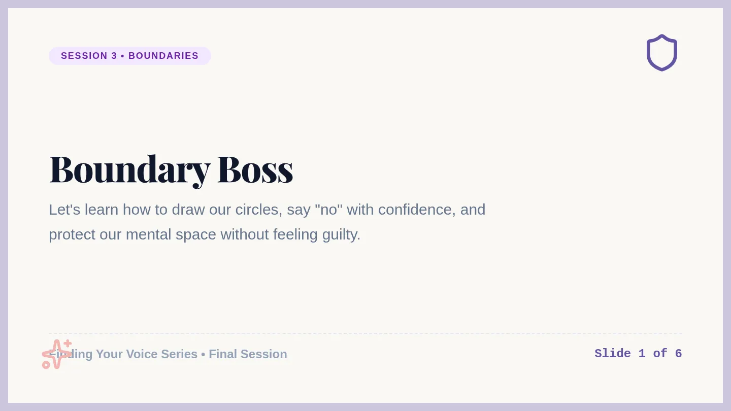 Boundary Boss Slides