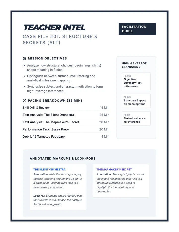 Structure and Secrets Teacher Guide ALT