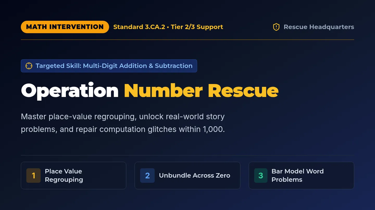Operation Number Rescue Slides