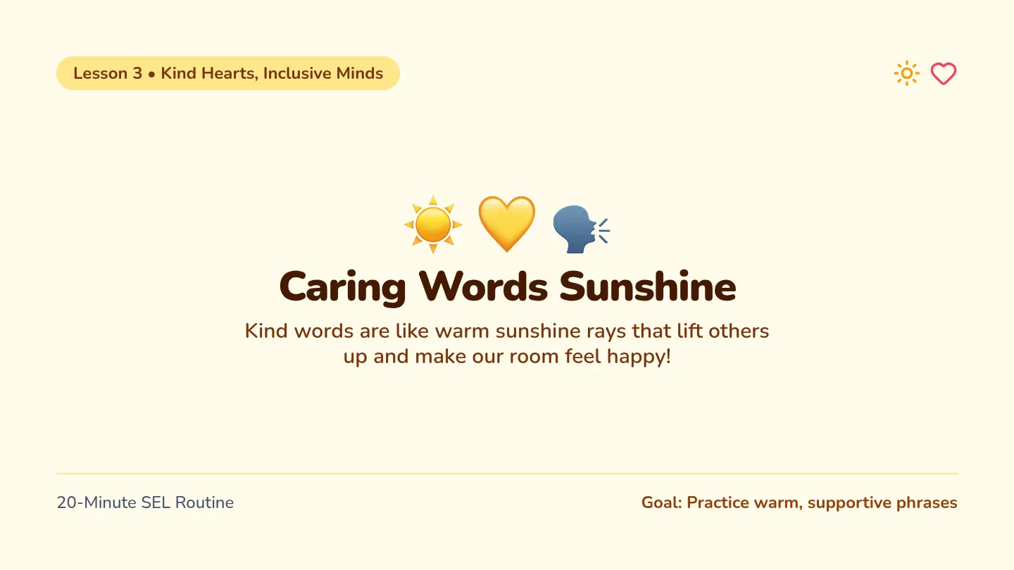 Caring Words Slides