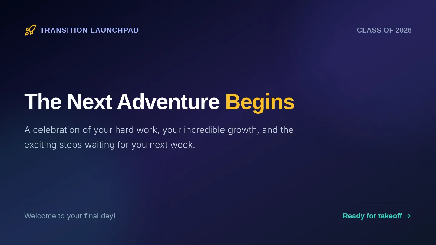 Launchpad Celebration Slides