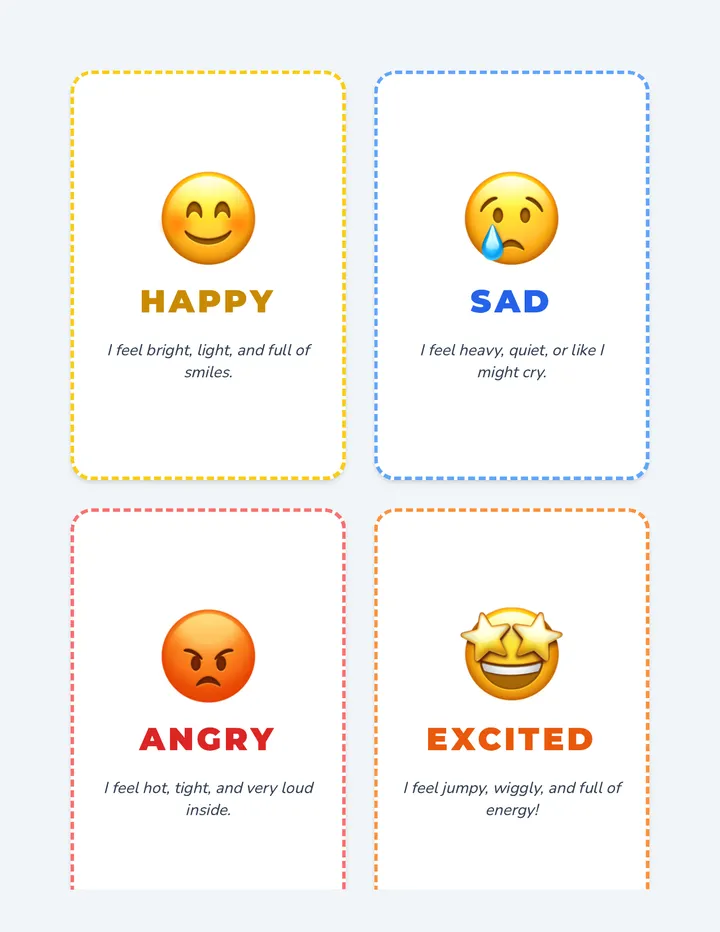 Emotion Explorer Cards