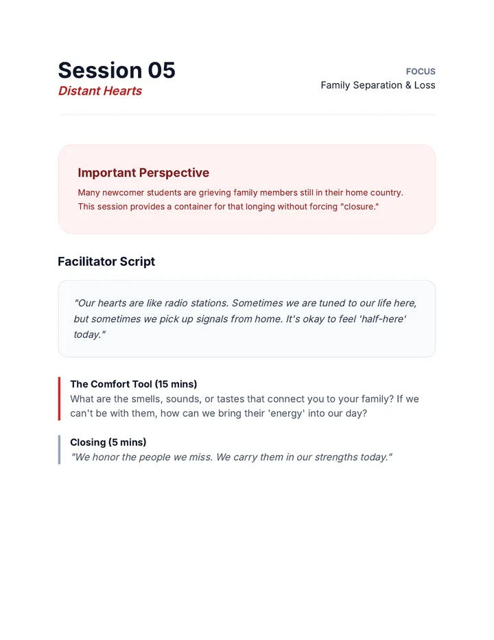 Distant Hearts Facilitator Guide