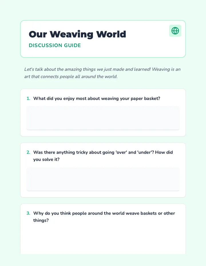 Our Weaving World Discussion Guide