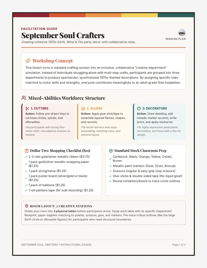 Soul Crafters Teacher Guide