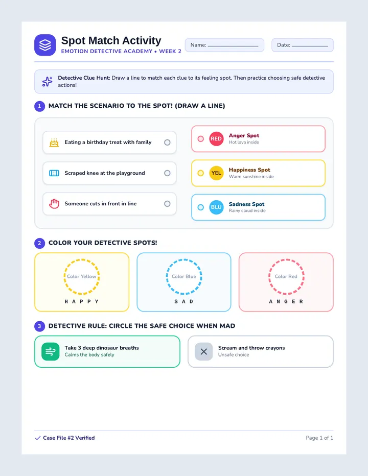 Spot Match Activity