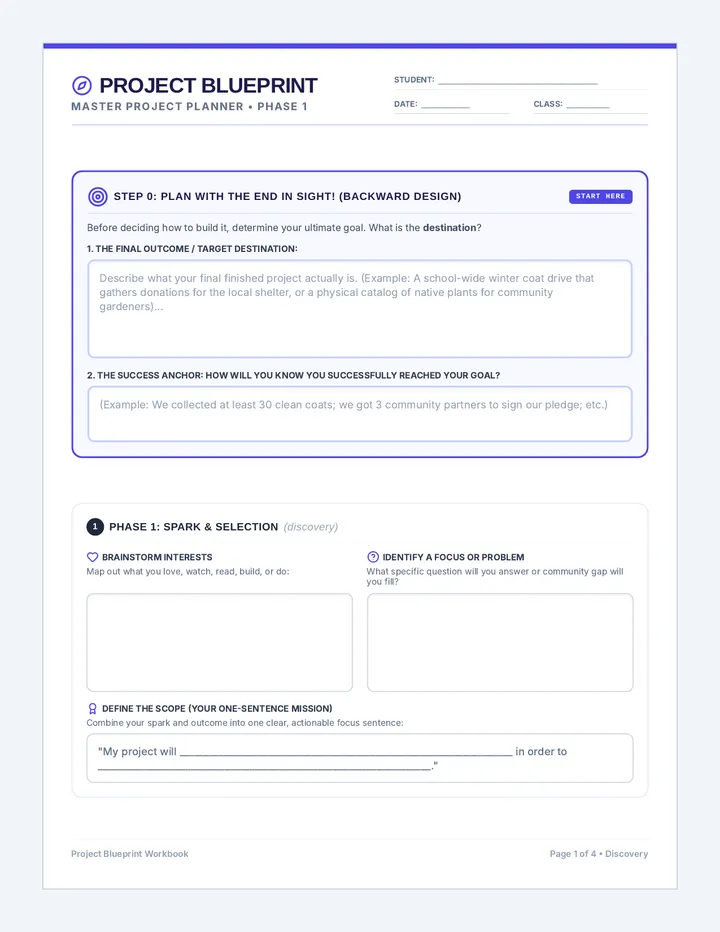 Project Blueprint Planner