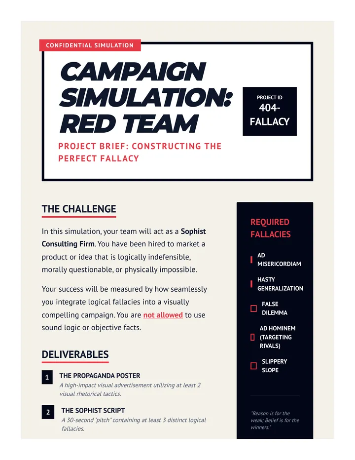Fallacious Campaign Brief