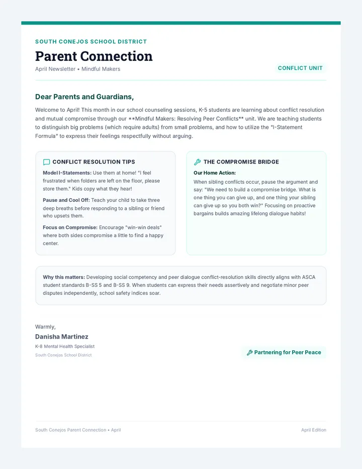 Mindful Makers Parent Newsletter