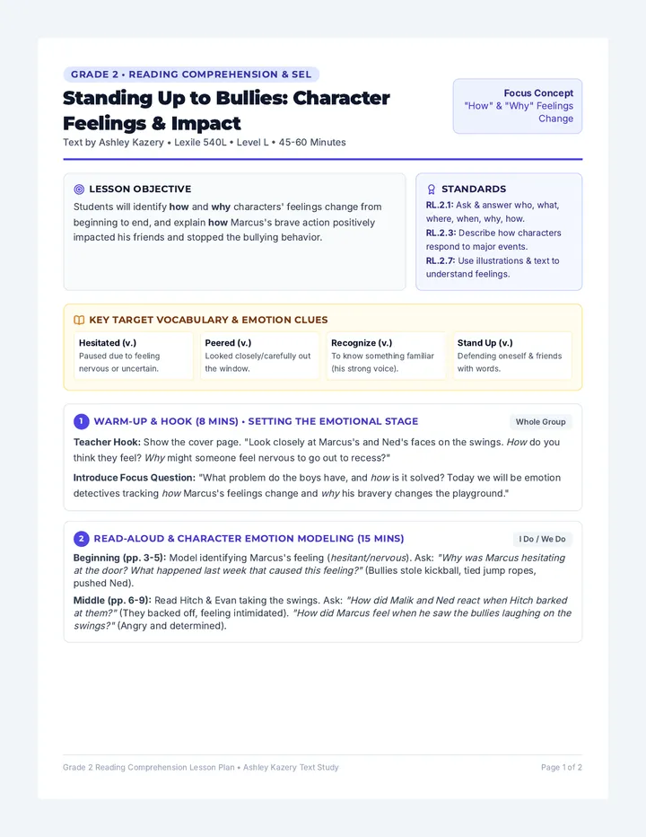 Brave Voices Lesson Plan