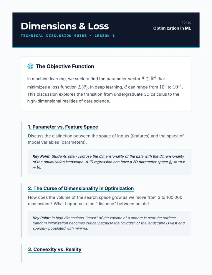 Loss Dimensions Discussion Guide