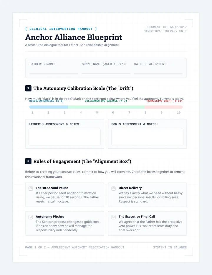 Anchor Alliance Blueprint Worksheet