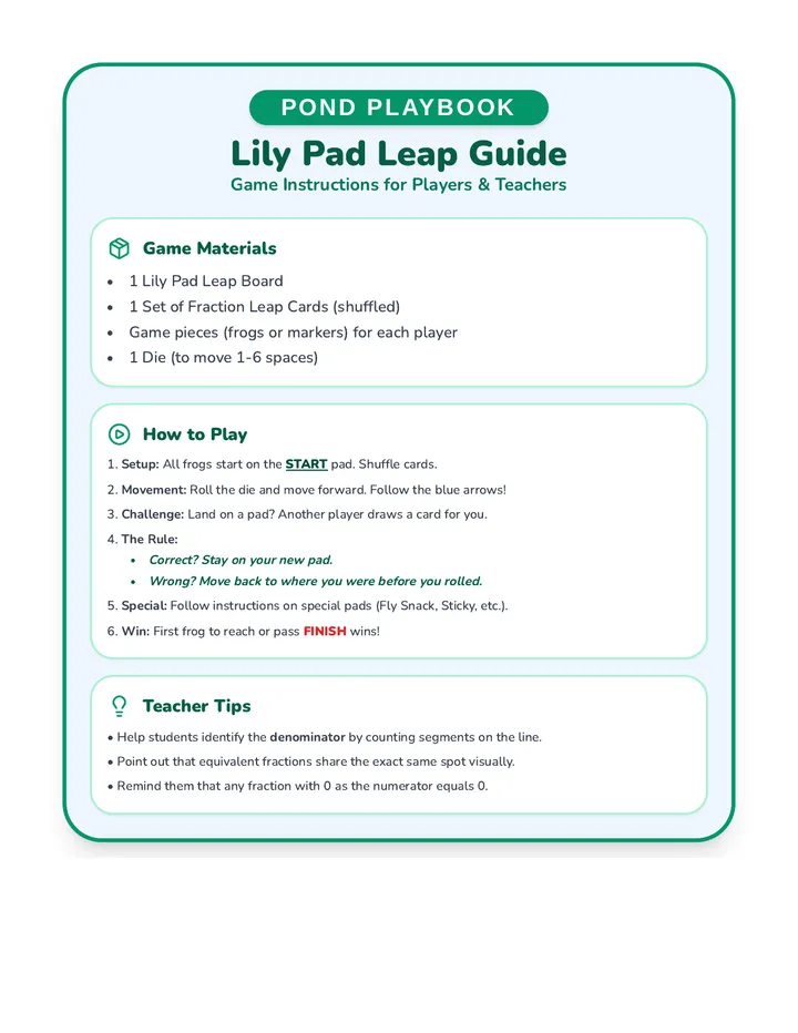 Pond Playbook Instructions