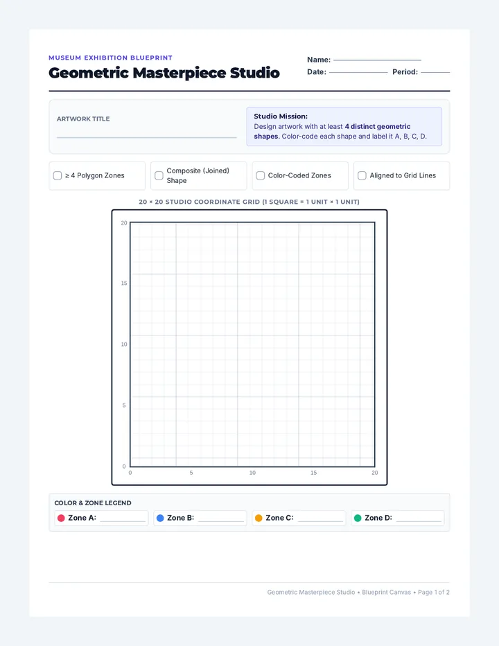 Art Blueprint Worksheet
