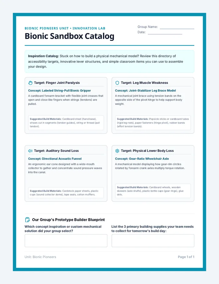 Sandbox Bionic Catalog