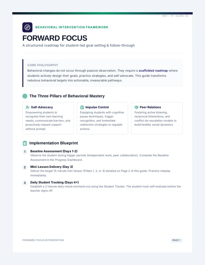 Forward Focus Teacher Guide