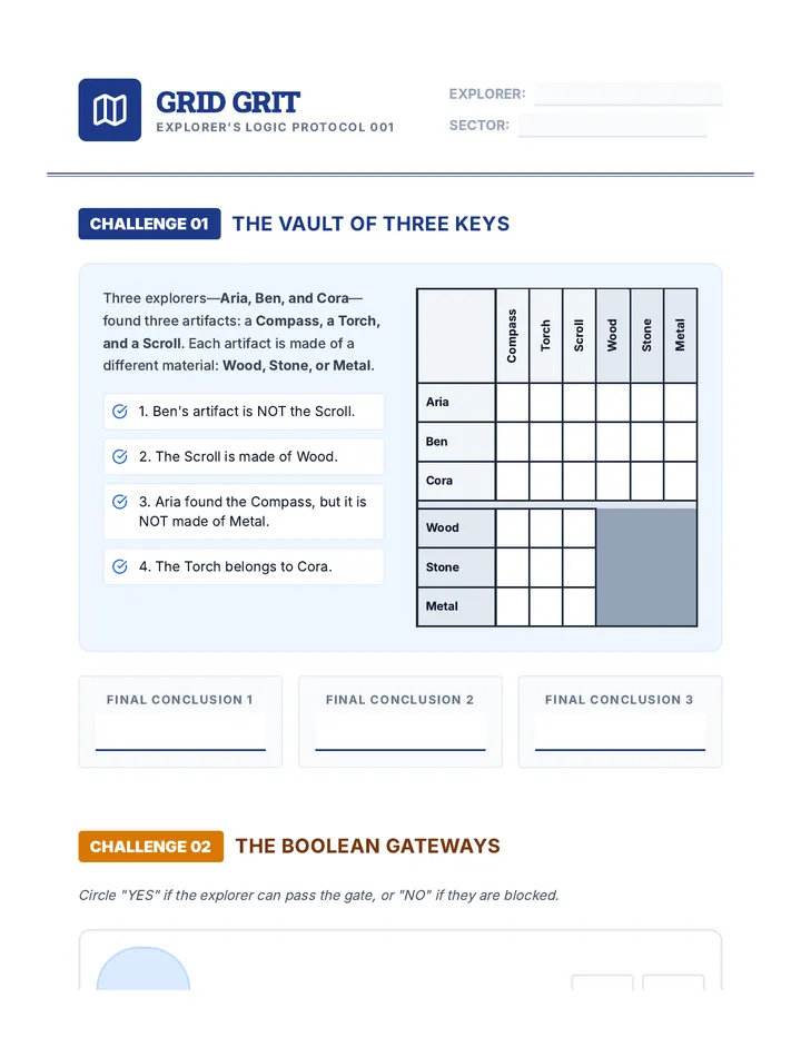Grid Grit Worksheet