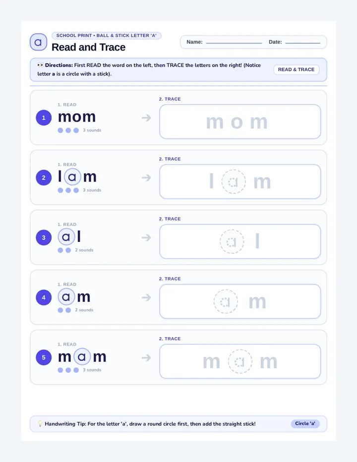 Geoblock Counting Worksheet