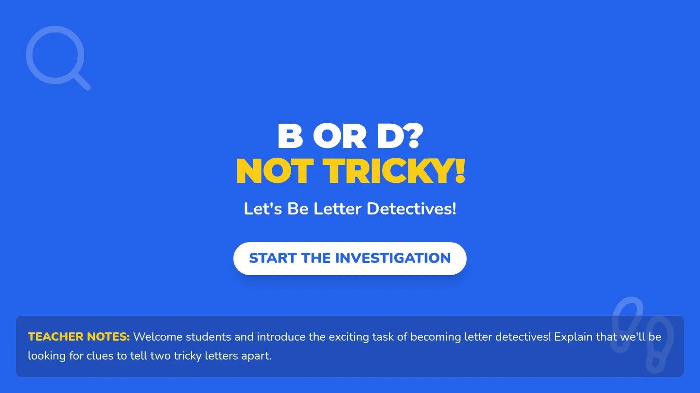B and D Detective Slide Deck