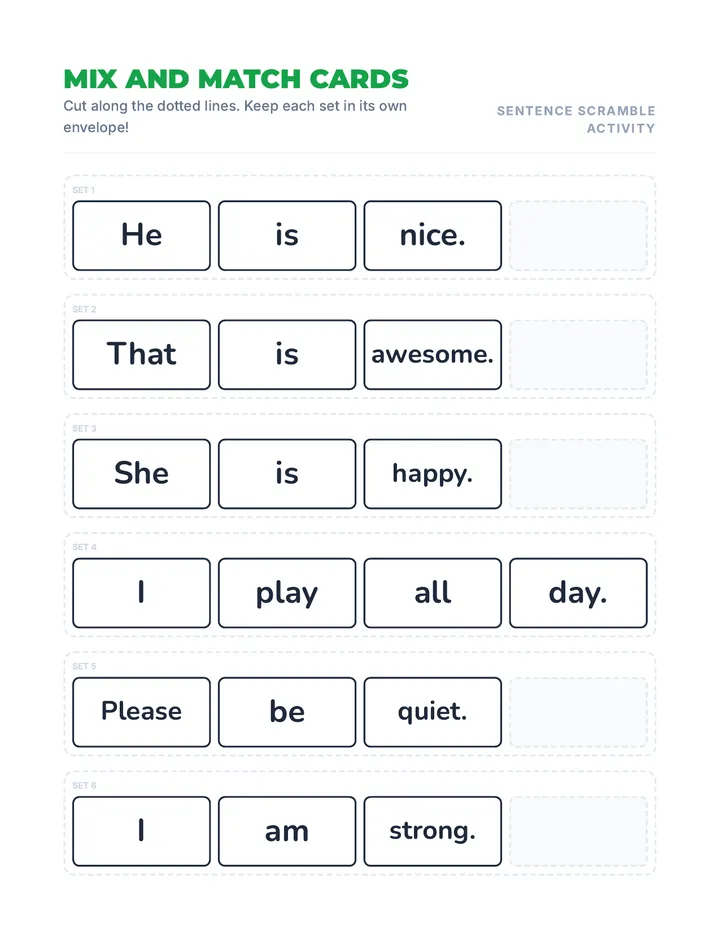 Mix and Match Cards