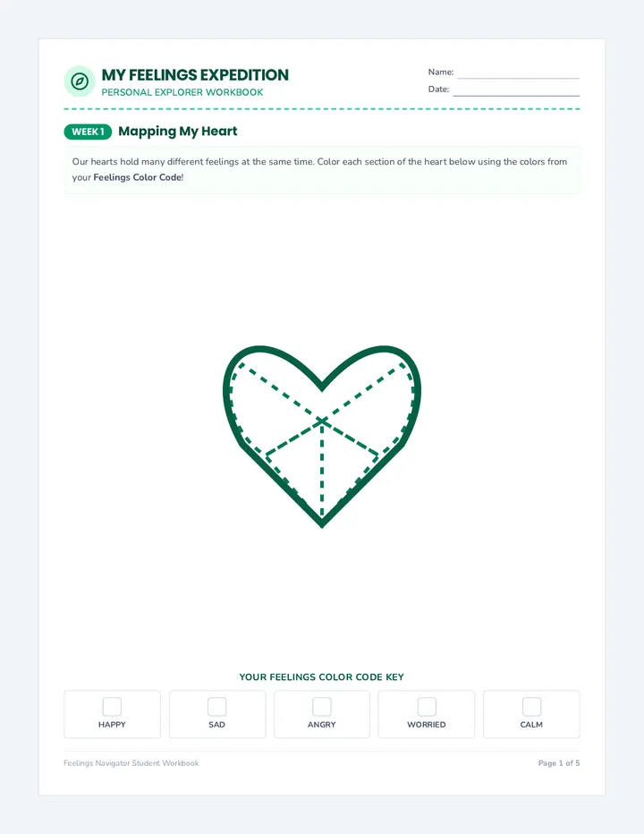 Feelings Navigator Student Workbook