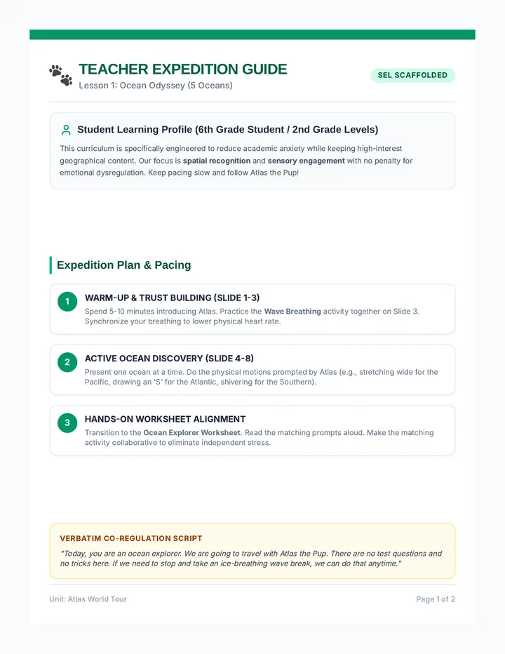 Ocean Expedition Teacher Guide