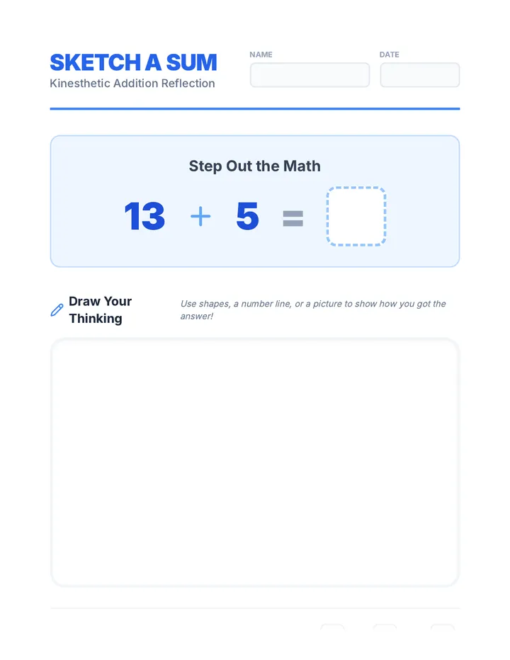 Sketch a Sum Exit Ticket