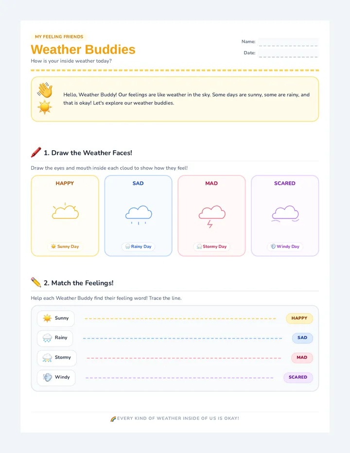 Weather Buddies Worksheet