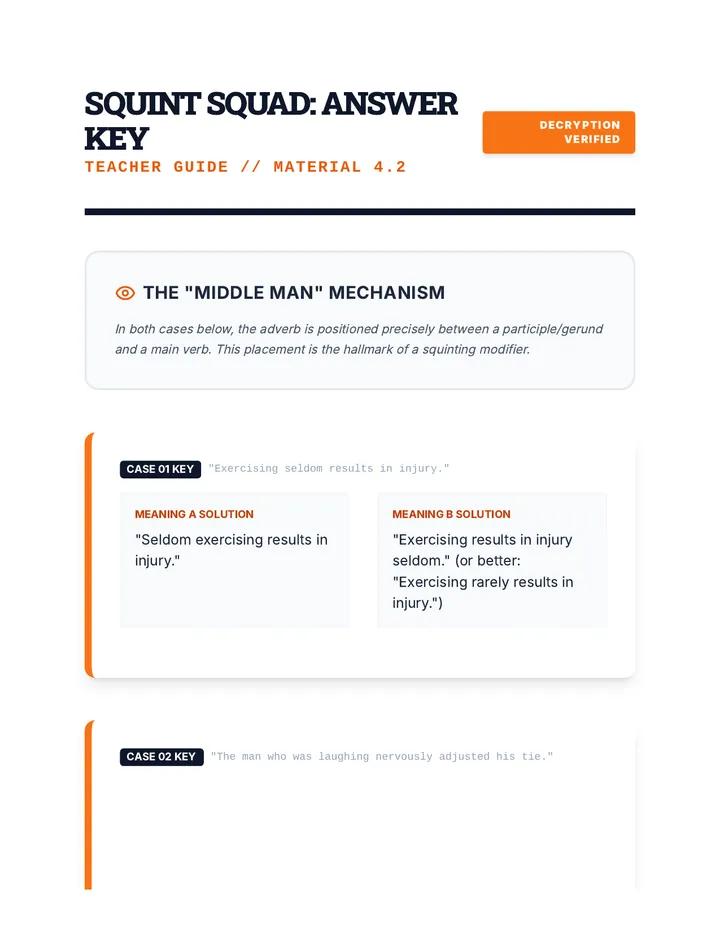 Squint Squad Key