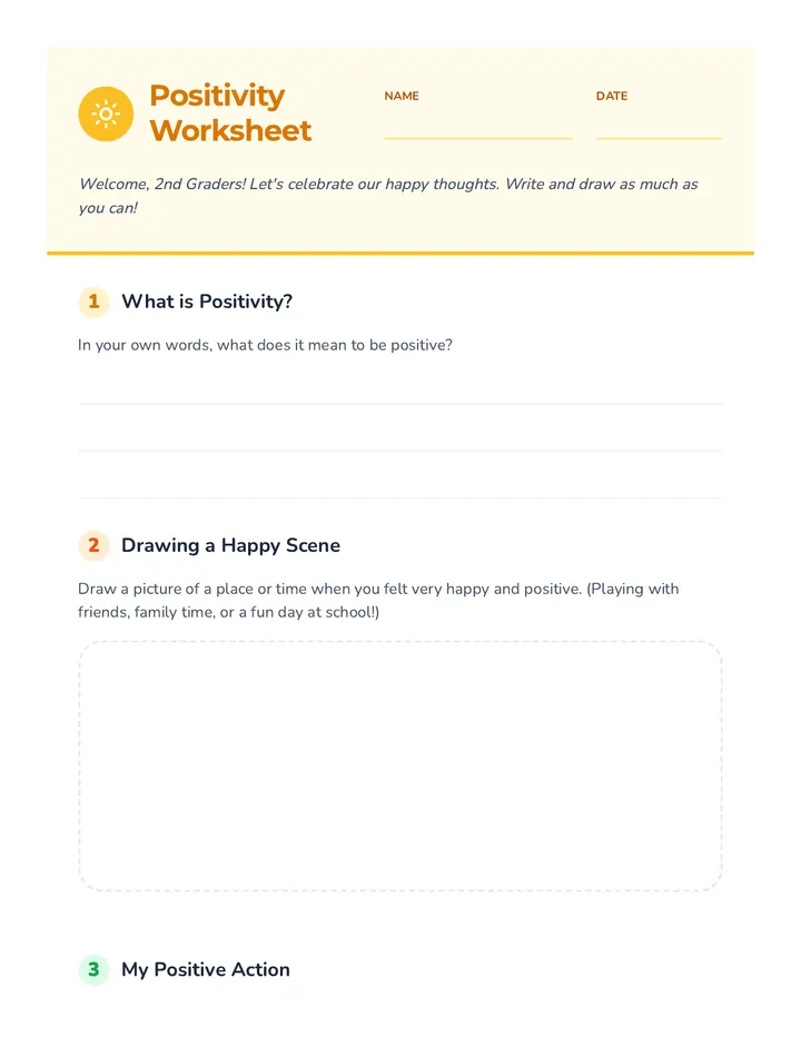 Posivity Lesson Worksheet The Power of Positivity • Lesson • Lenny.com