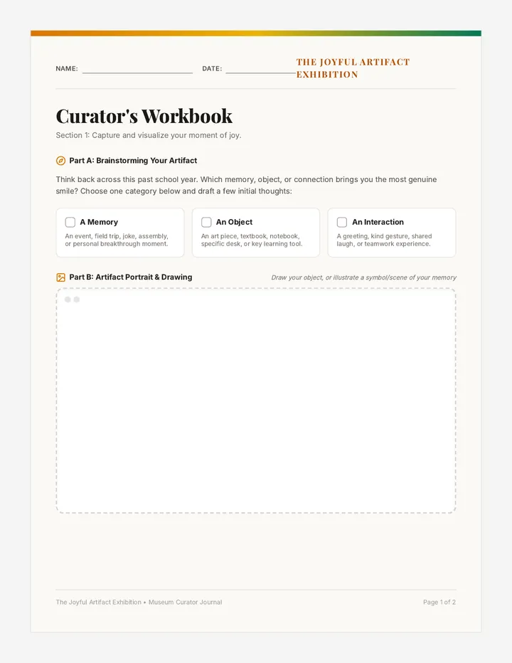 Joyful Exhibition Journal