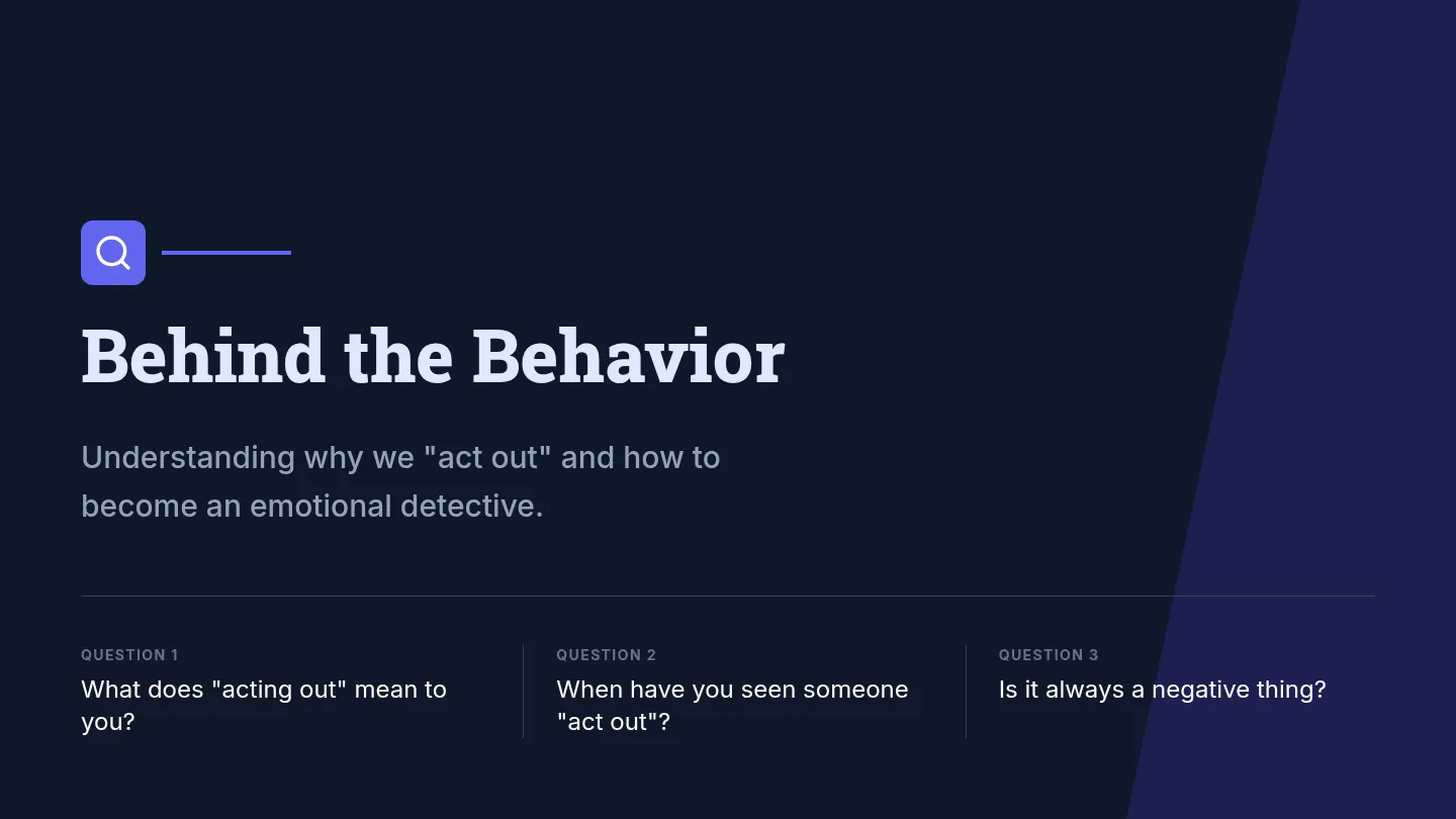 Behind the Behavior Slides