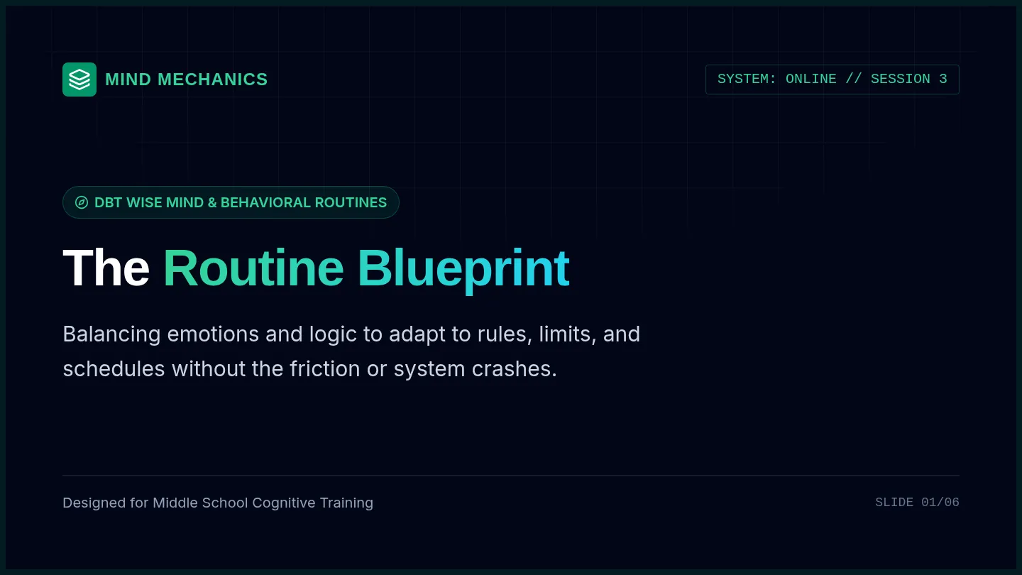 Routine Blueprint Slides