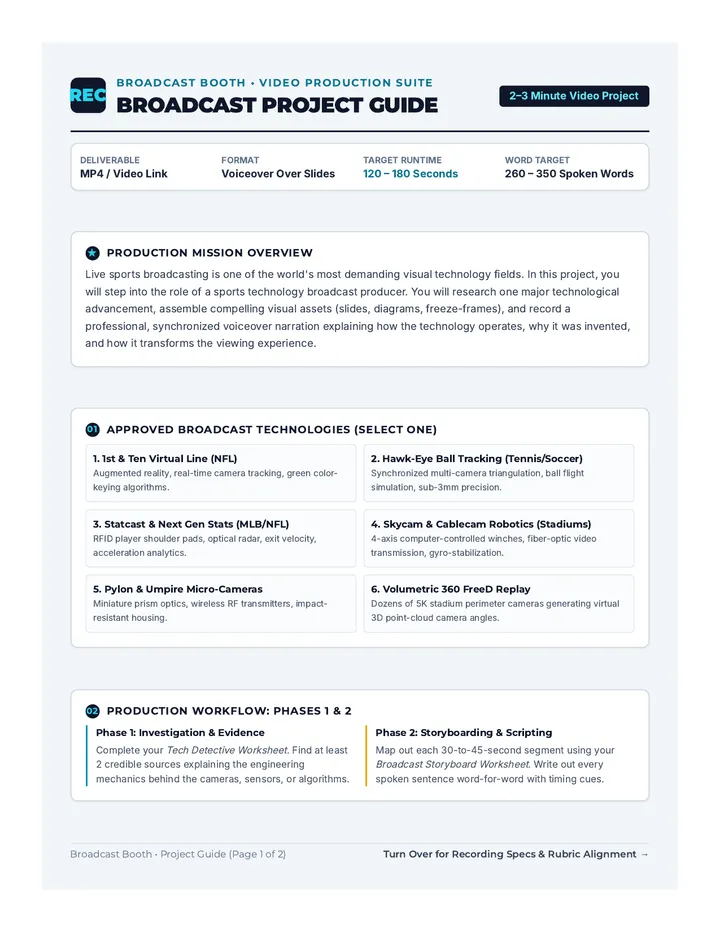 Broadcast Project Guide