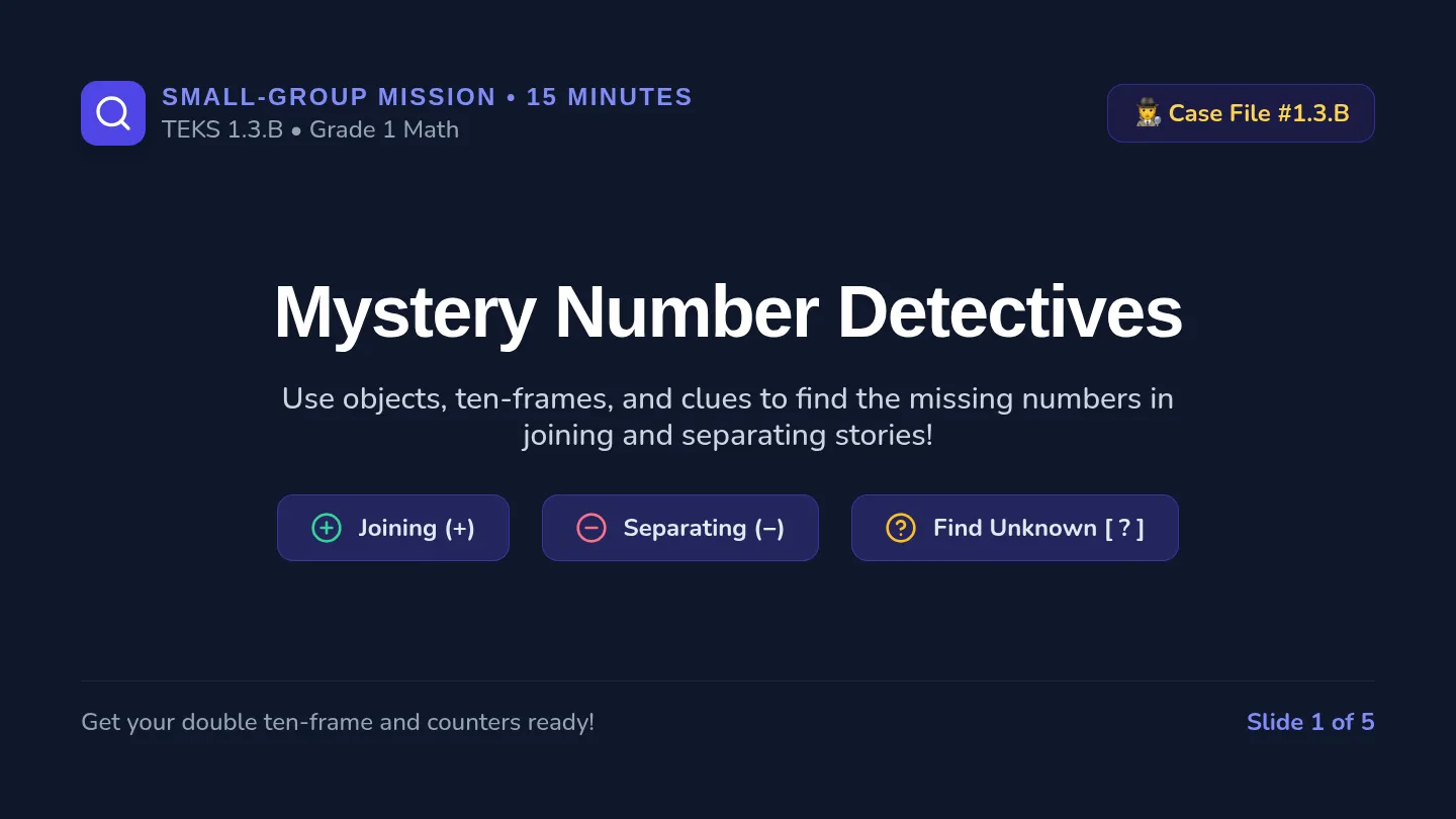 Mystery Mission Slide Deck